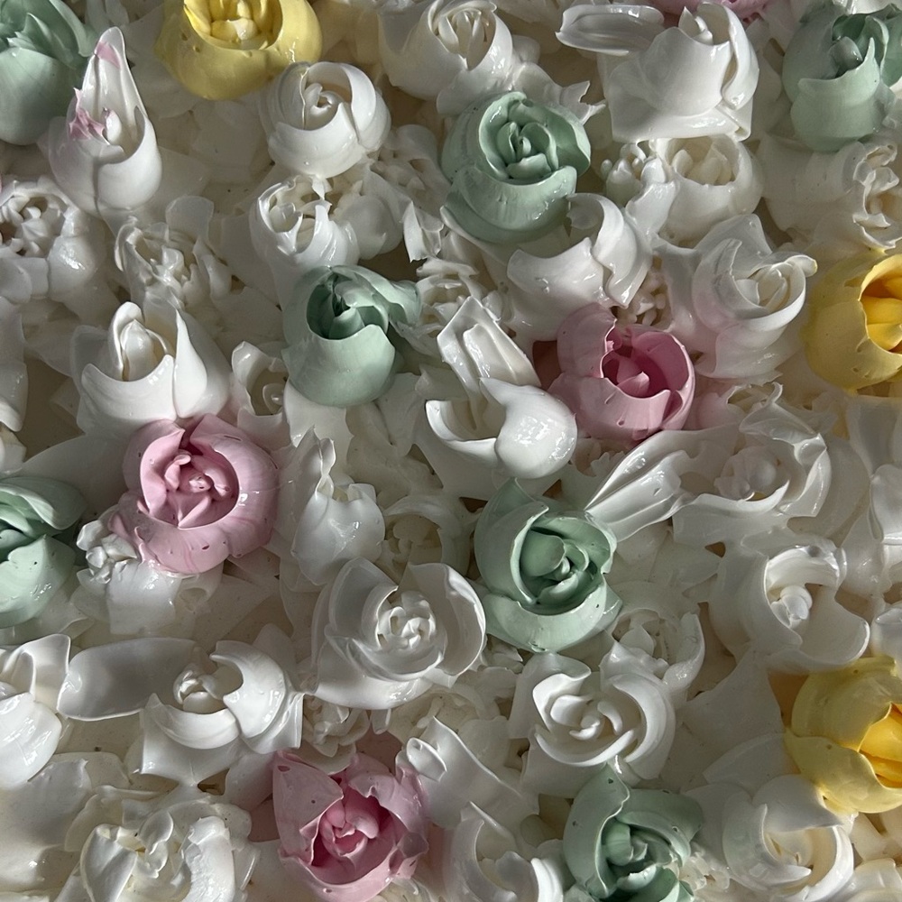 Pastel Floral Decorative Soap Curls